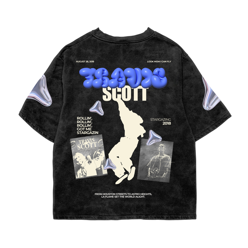 UTOPIA RAGER ACID WASH OVERSIZED TEE