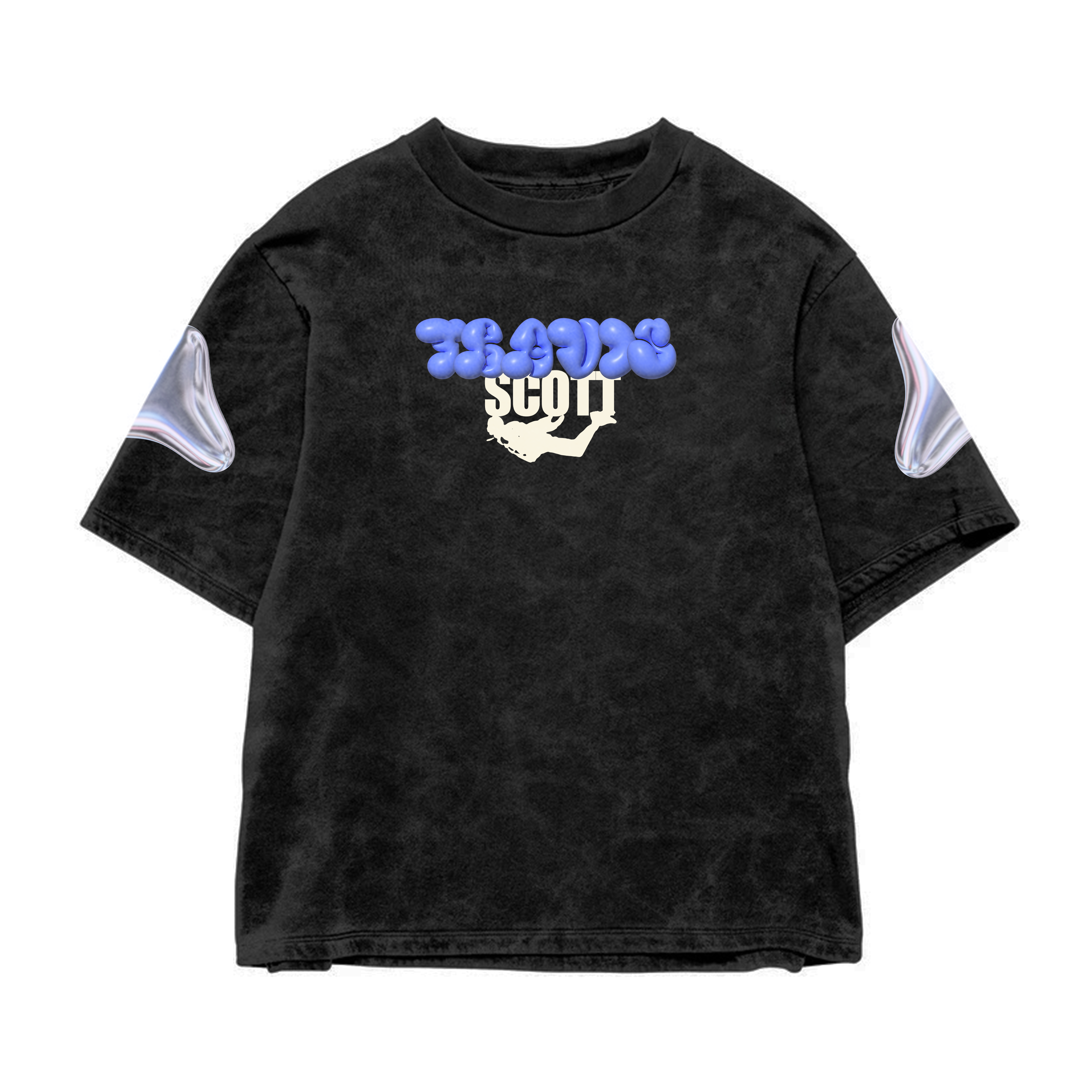 UTOPIA RAGER ACID WASH OVERSIZED TEE
