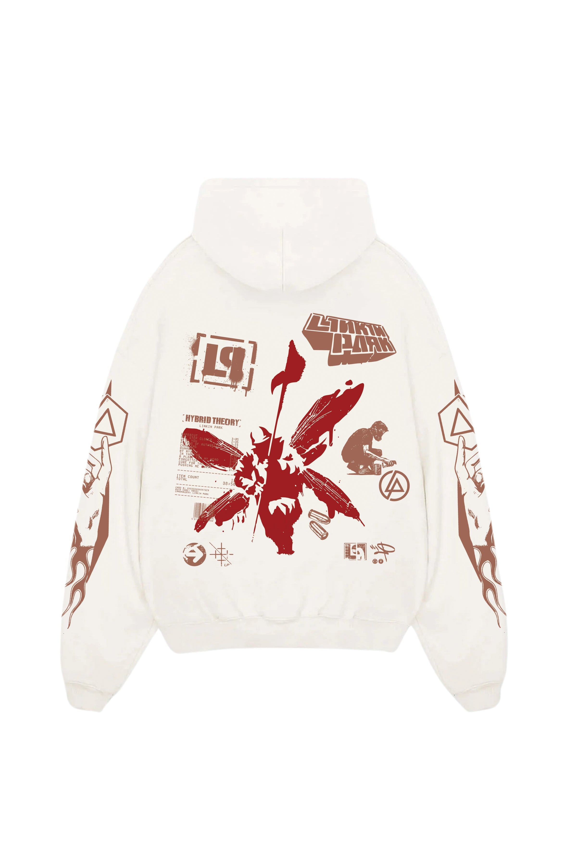 Linkin Acid Wash Oversized Hoodie OUR KARMA