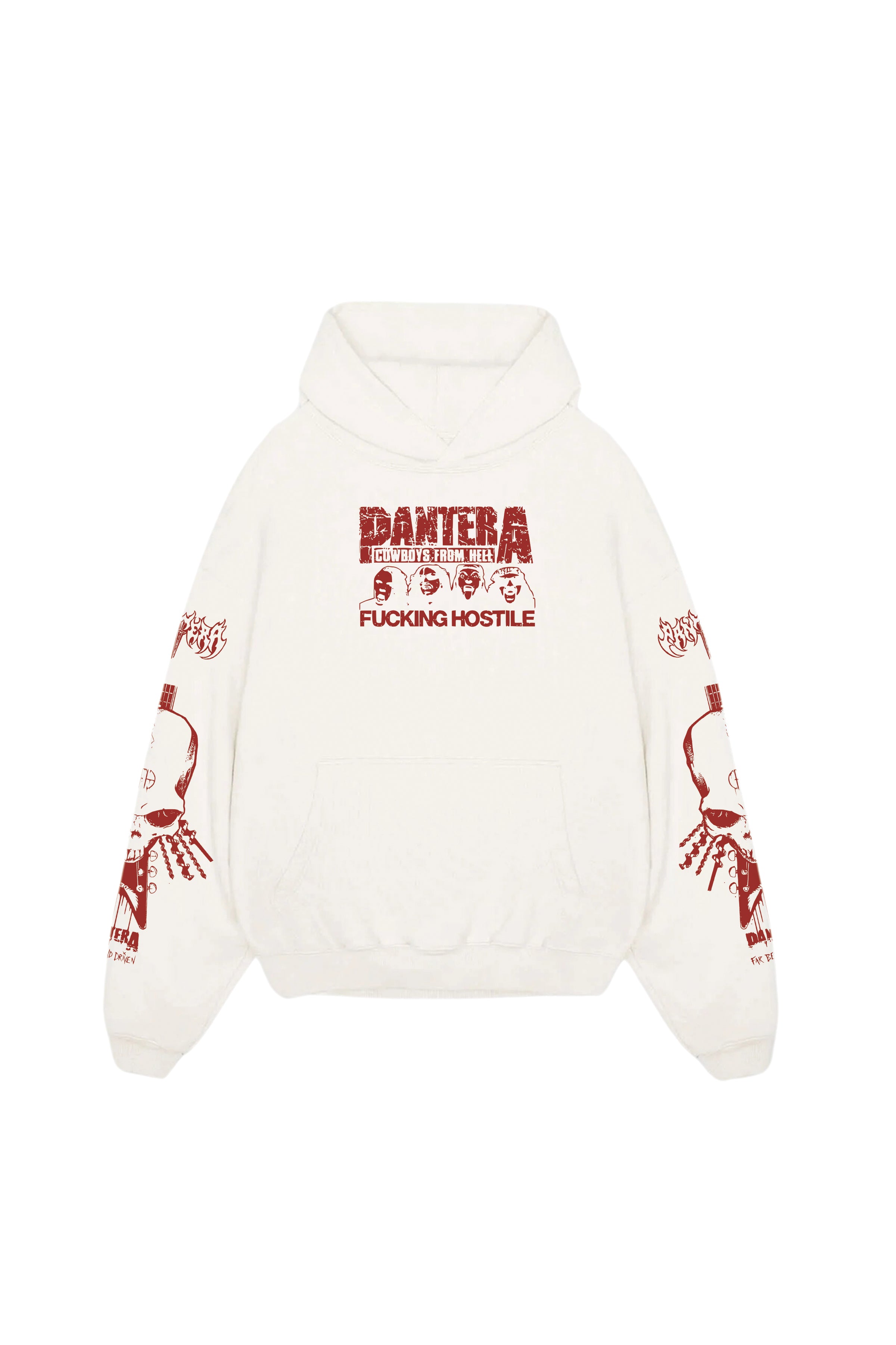 Pantera Acid Wash Oversized Hoodie | Metal Band Streetwear – Our