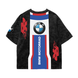 BMW Acid Wash Oversized Tee
