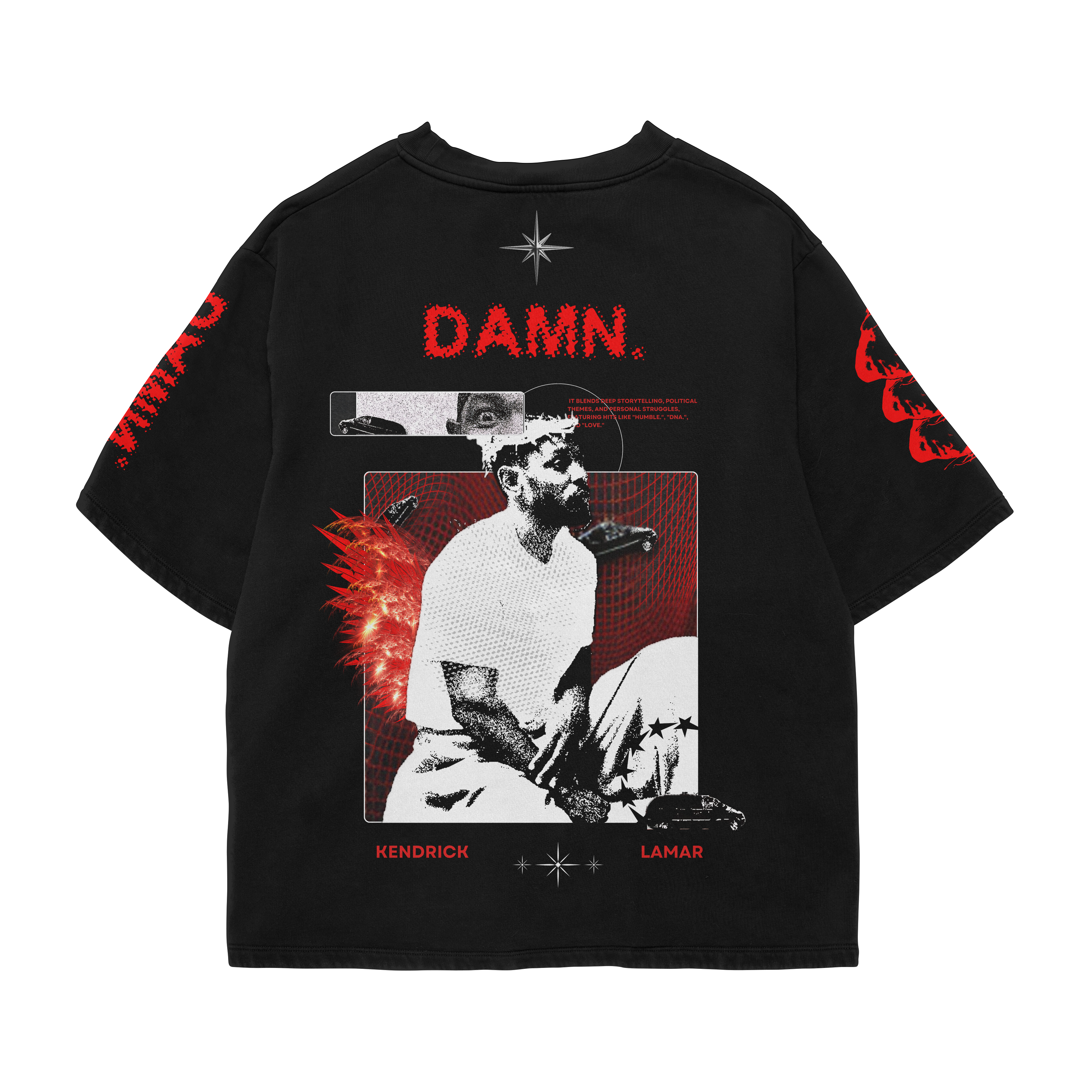 GOOD KID GONE ROGUE SOLID BLACK OVERSIZED TEE