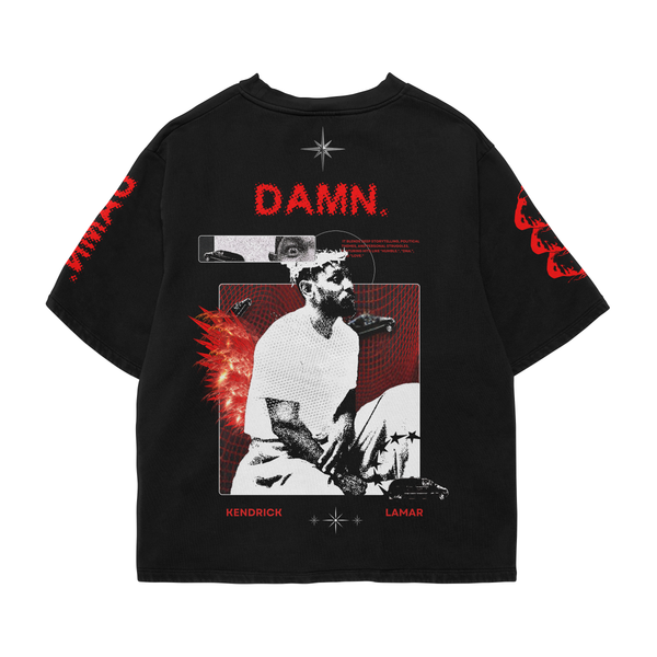 GOOD KID GONE ROGUE SOLID BLACK OVERSIZED TEE
