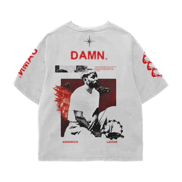 GOOD KID GONE ROGUE OFF WHITE OVERSIZED TEE