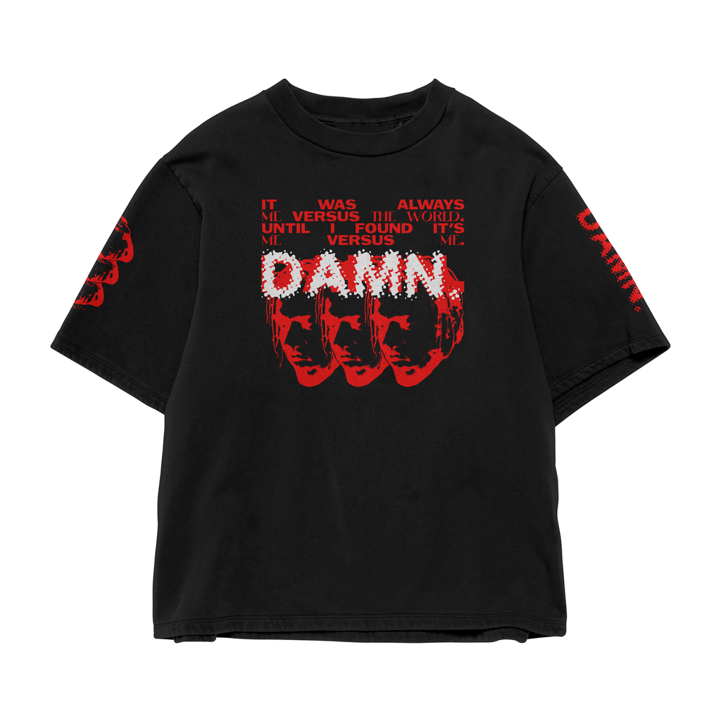 GOOD KID GONE ROGUE SOLID BLACK OVERSIZED TEE