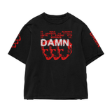 GOOD KID GONE ROGUE SOLID BLACK OVERSIZED TEE