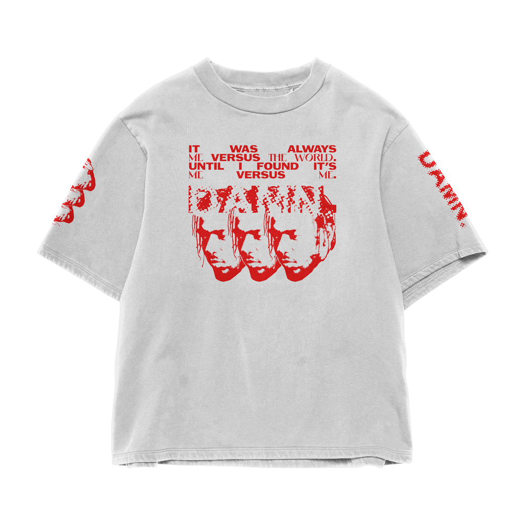 GOOD KID GONE ROGUE OFF WHITE OVERSIZED TEE