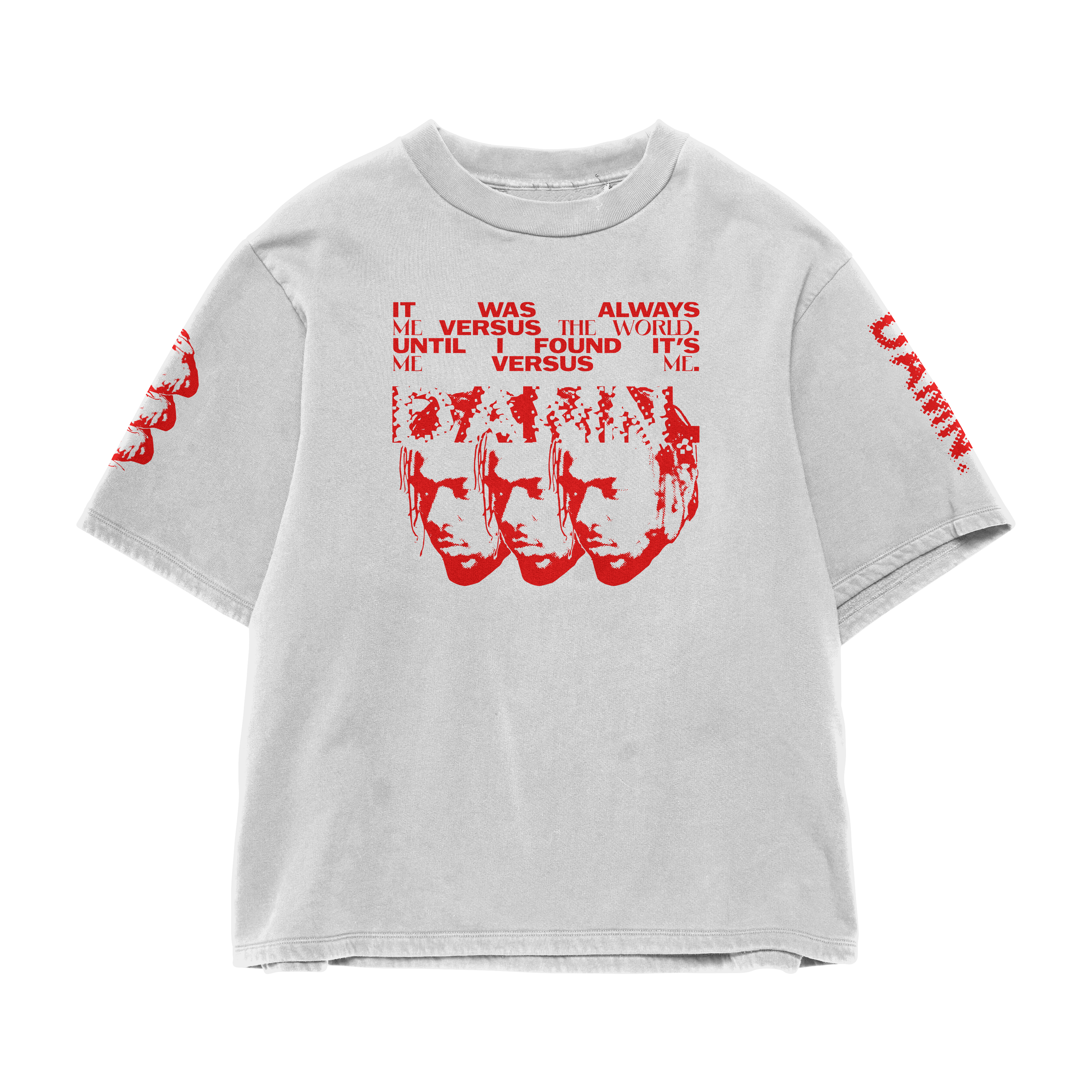 GOOD KID GONE ROGUE OFF WHITE OVERSIZED TEE