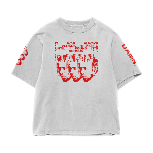 GOOD KID GONE ROGUE OFF WHITE OVERSIZED TEE
